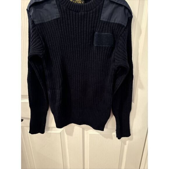 Vintage Approved U.S. Navy Wool Pull Over Sweater Large Howard Uniform Co USA - Picture 5 of 6